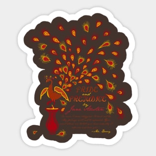 Paisley Peacock Pride and Prejudice: Fall Sticker